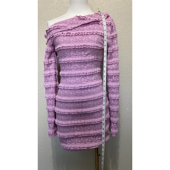 Missguided, Women’s, Lace, Bodycon Dress, Lilac, Size: XS - Picture 4 of 6